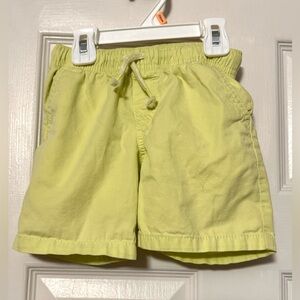 Cat and Jack Pastel Yellw chambray shorts